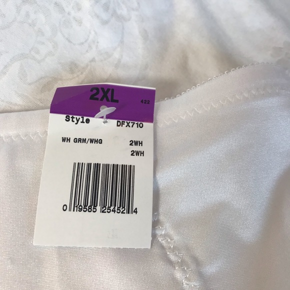 Bali Tummy Solutions brief panty white size 2x NWT - Picture 2 of 8